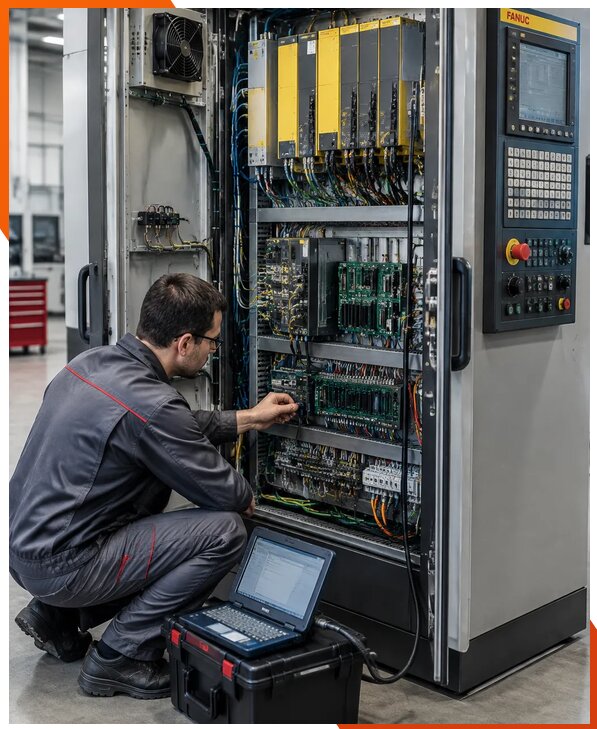 Ремонт систем ЧПУ FANUC промышленных станков в Сарове
